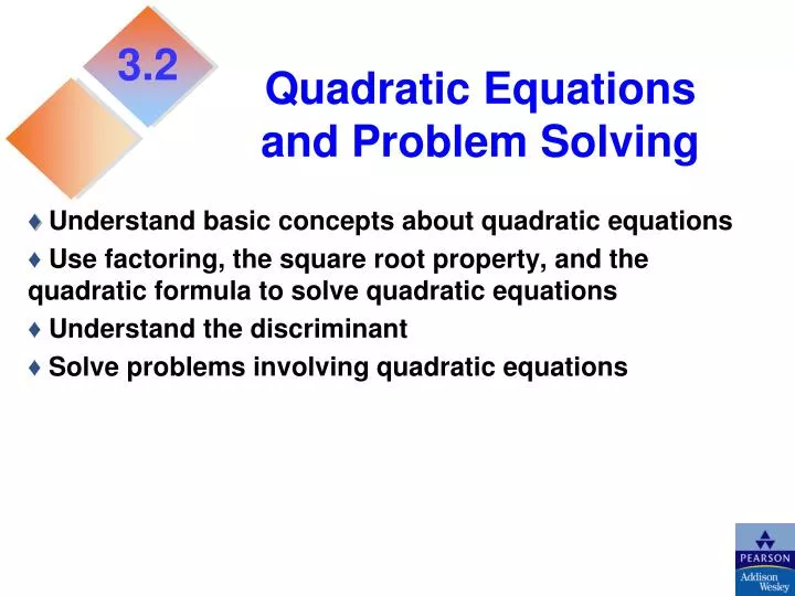 problem solving involving quadratic equations