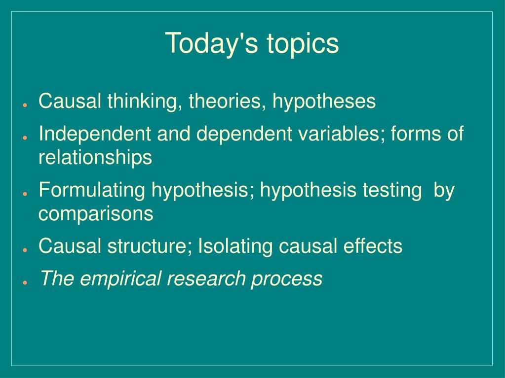 empirical research topics