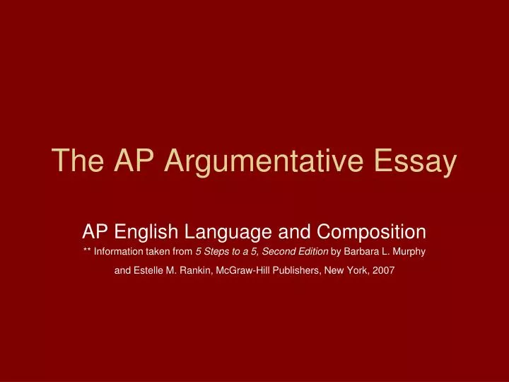 ap argumentative essay example