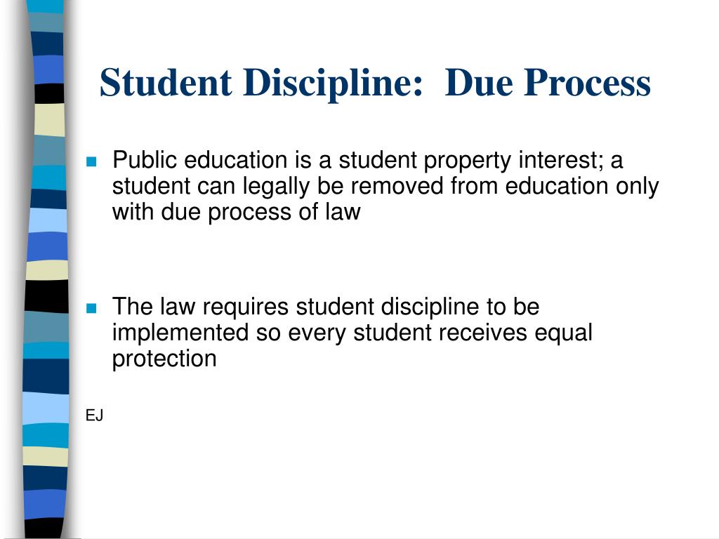 PPT - Student Suspension: Due Process and Equal Protection Randall 