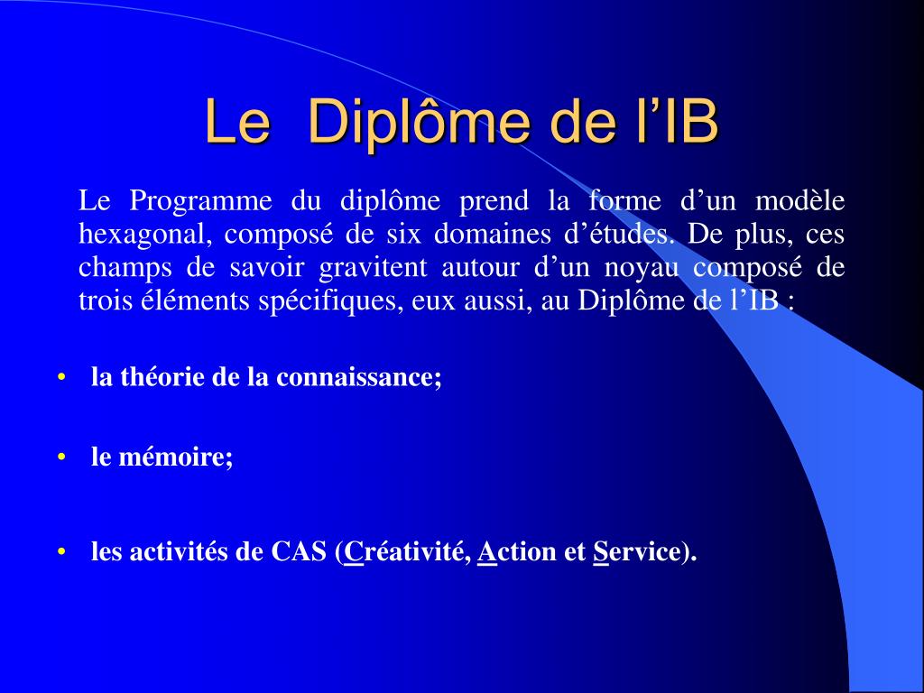 L Ib PPT - Le développement des programmes de l’IB au Québec PowerPoint ...