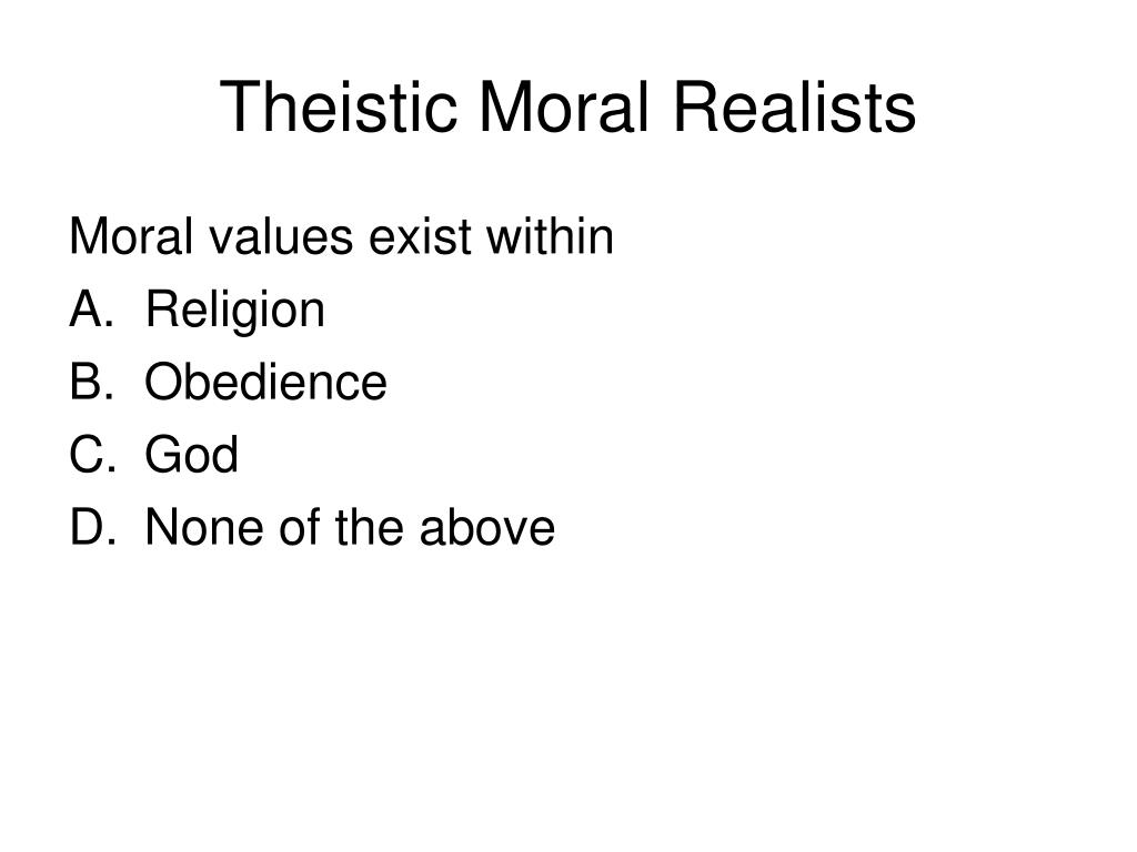 PPT Moral Realism & the Challenge of Skepticism PowerPoint