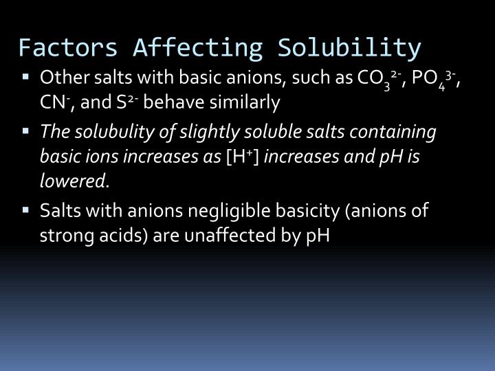 PPT Factors Affecting Solubility PowerPoint Presentation ID5575206