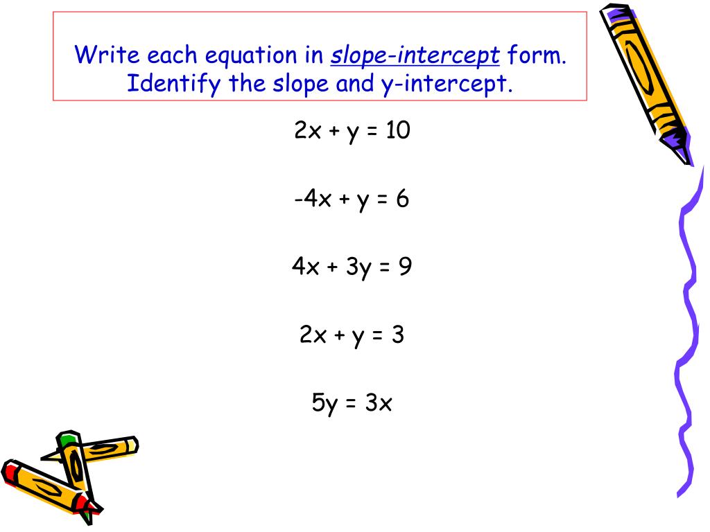 PPT - Slope-intercept Form PowerPoint Presentation, free download