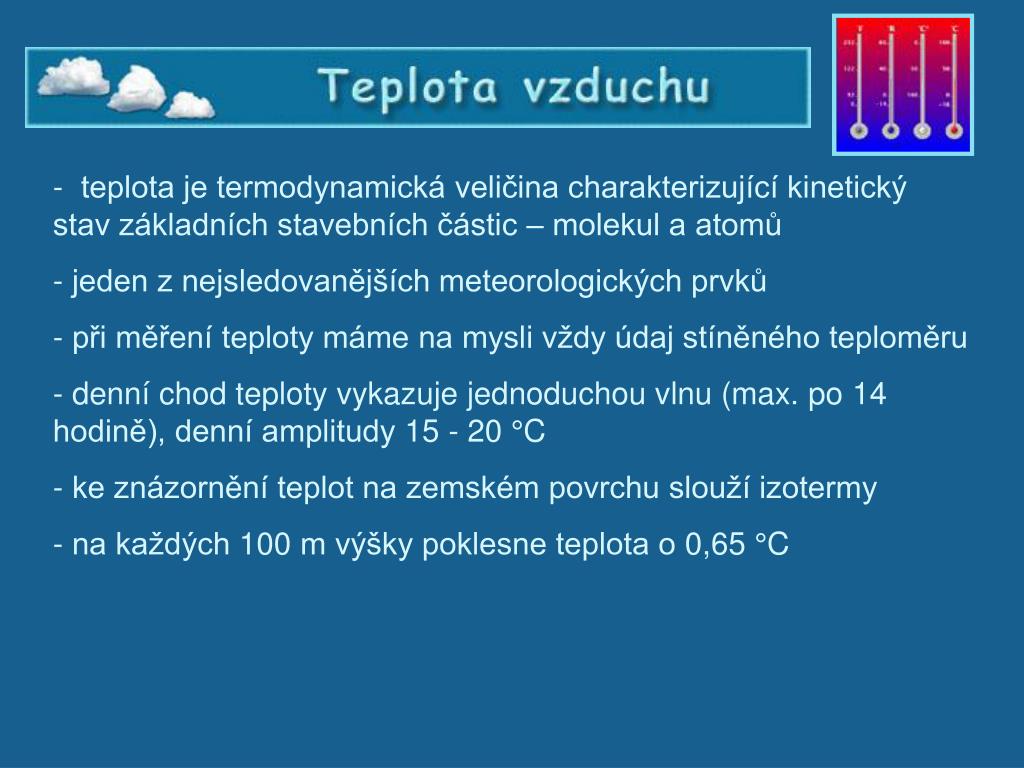 PPT - Co je to počasí? PowerPoint Presentation, free download - ID:5575503