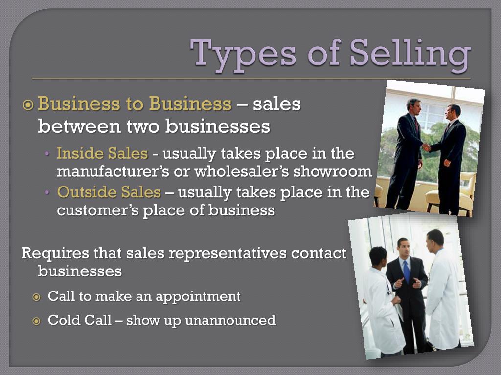 different types of selling presentation