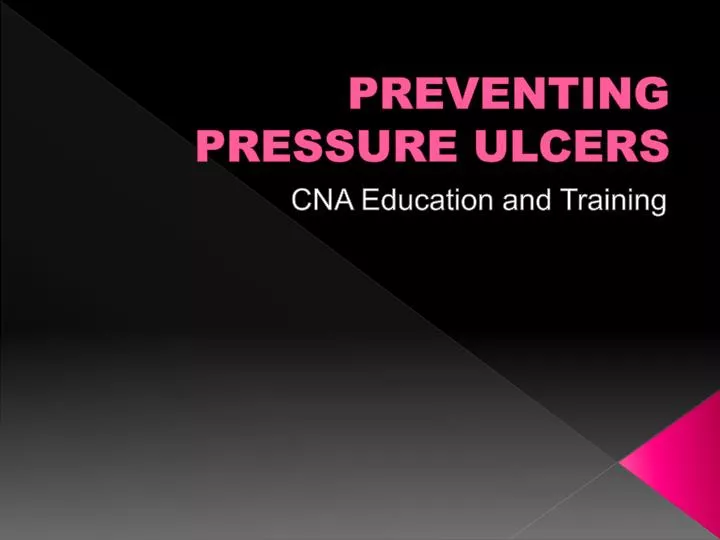 powerpoint presentation on pressure ulcer prevention