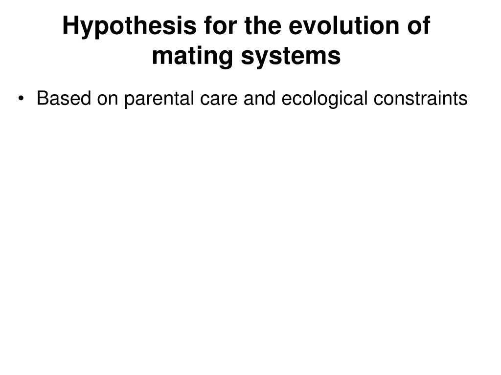 Ppt Bioe 109 Summer 2009 Lecture 10 Part I Mating Systems Powerpoint Presentation Id5579282 