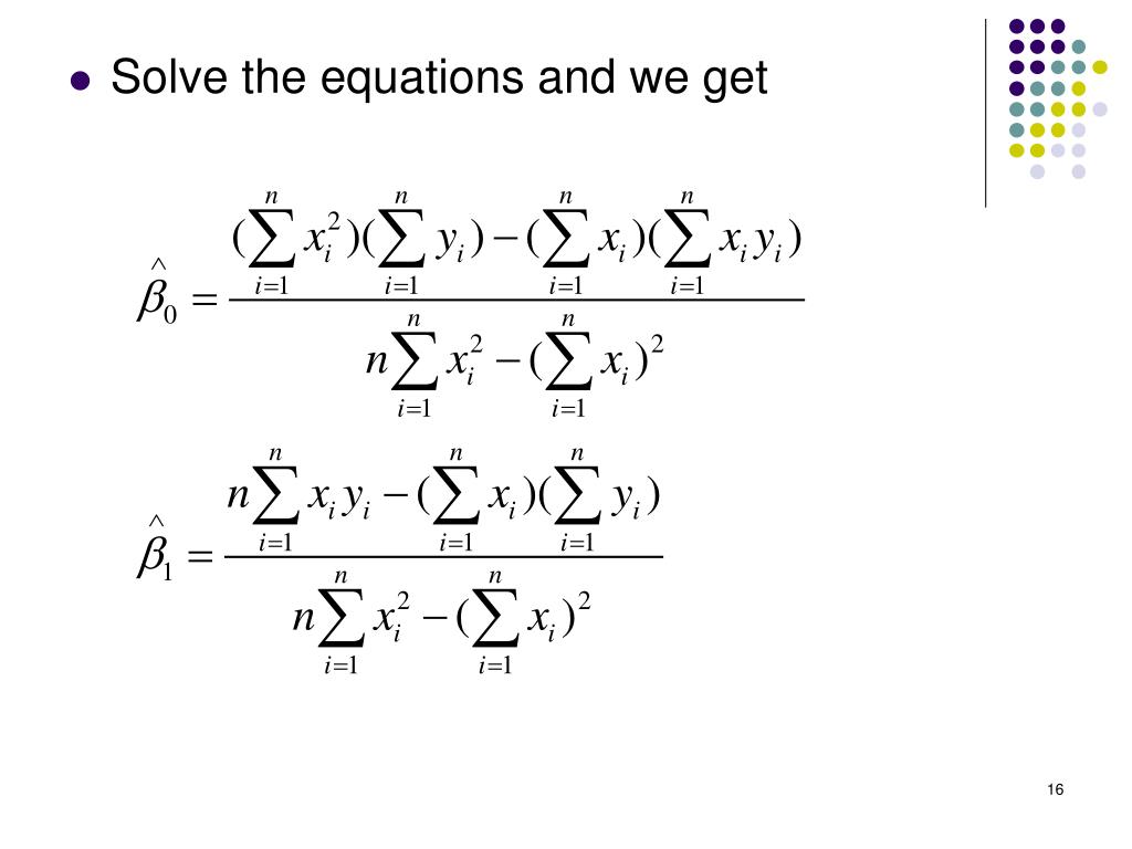 regress y on x