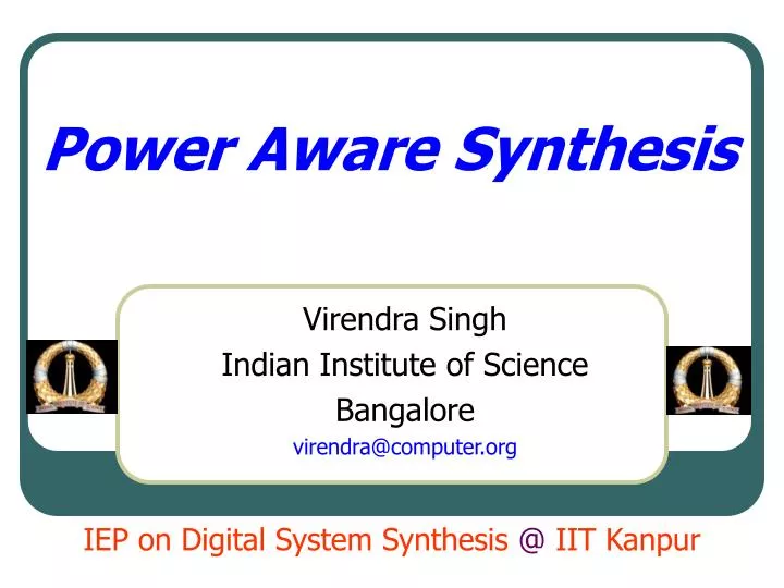 synthesis of power