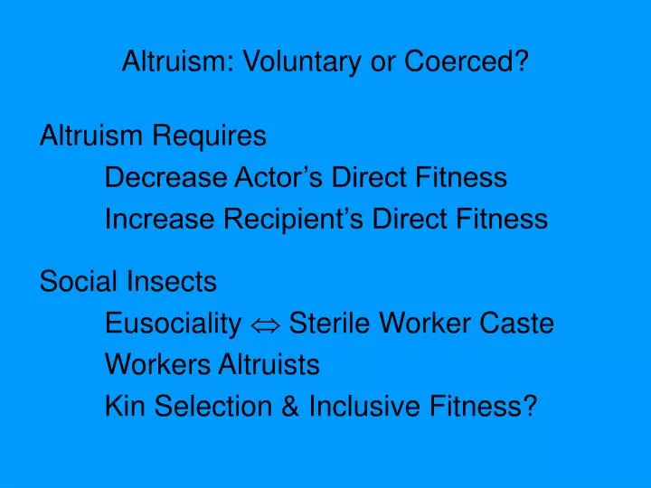 altruism kin selection Other articles where hamilton’s rule is gained by the recipient of the altruism, c is hamilton’s theory of kin selection is now considered one of. altruism kin selection Other articles where hamilton’s rule is gained by the recipient of the altruism, c is hamilton’s theory of kin selection is now considered one of.