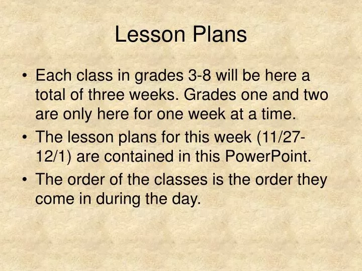 lesson plans n.