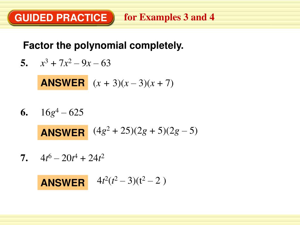 Ppt factoring perfect square trinomials and difference of perfect