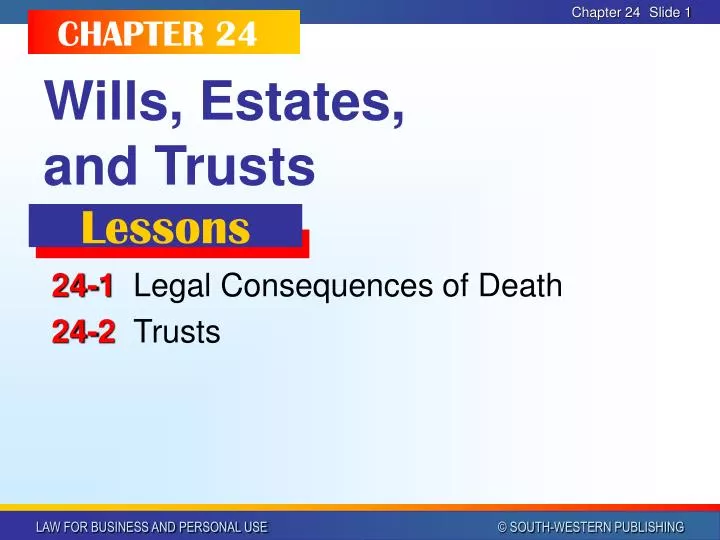 PPT Wills, Estates, and Trusts PowerPoint Presentation, free download