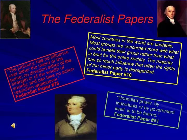 federalist papers political parties