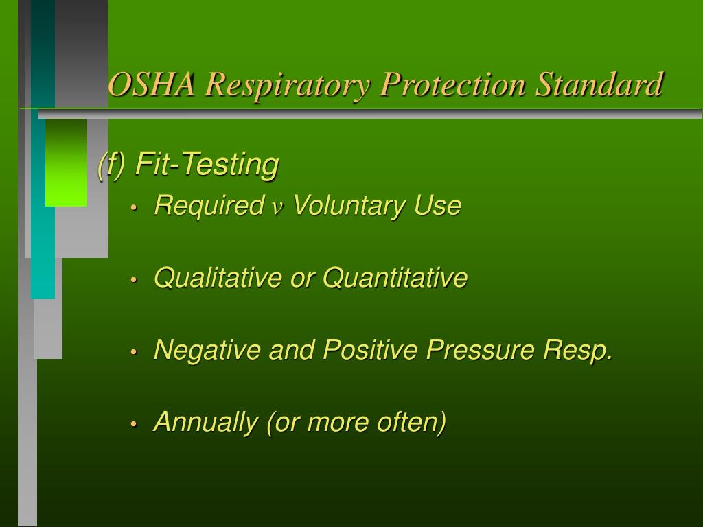 PPT Respirator Regulations PowerPoint Presentation, free download