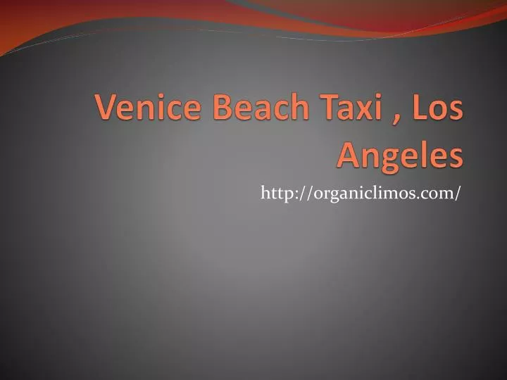 venice beach taxi los angeles n.