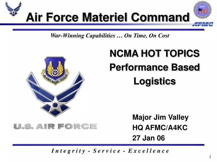 Ppt ncma hot topics performance based logistics powerpoint