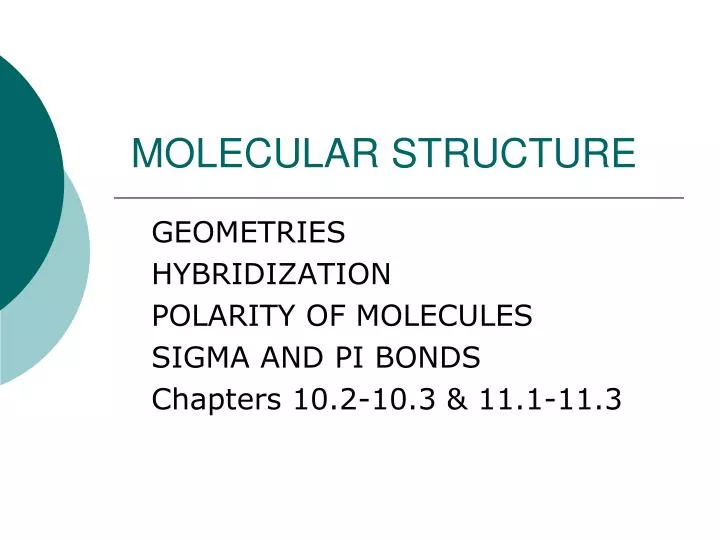 molecular structure n.