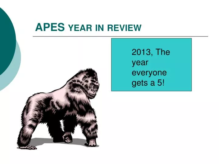 apes year in review n.