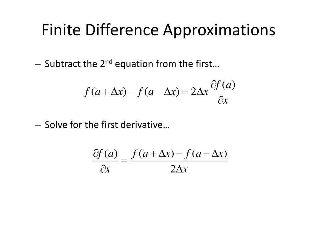 PPT - Finite Difference Methods PowerPoint Presentation, free download ...