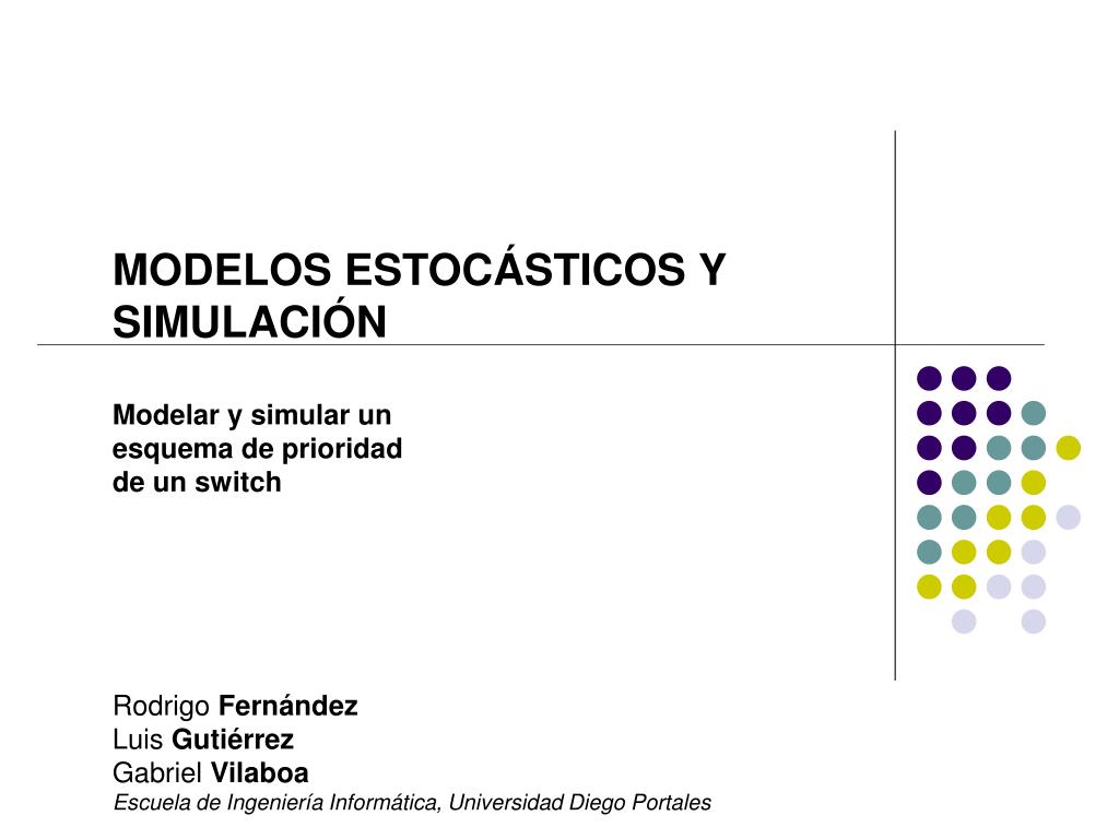 PPT - MODELOS ESTOC ÁSTICOS Y SIMULACIÓN PowerPoint Presentation, Free ...