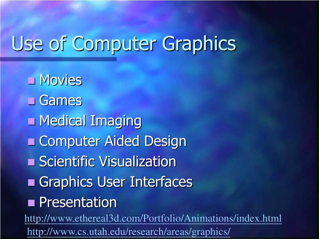 computer graphics presentation topics