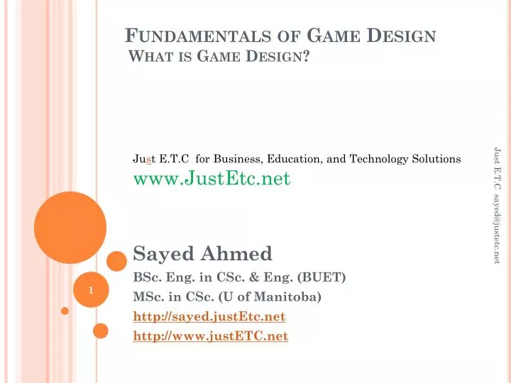 PPT Fundamentals of Game Design What is Game Design? PowerPoint