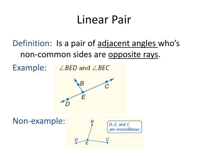 what is definition of linear pair