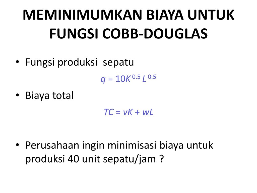 Teori Produksi Cobb Douglas Pdf