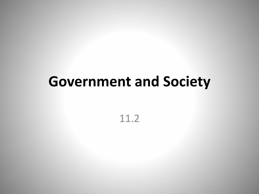 Government and society