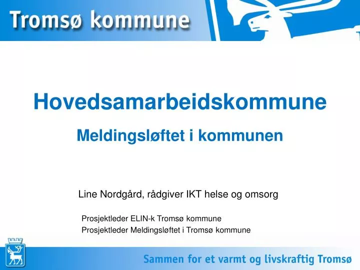 PPT - Hovedsamarbeidskommune PowerPoint Presentation, Free Download ...