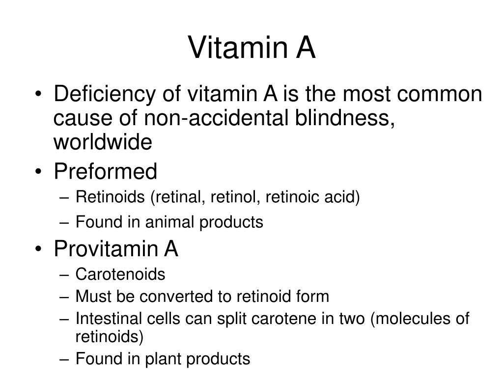 vitamin a deficiency retina