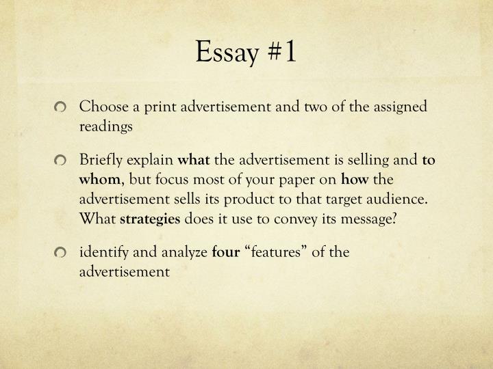 Essay on advertising