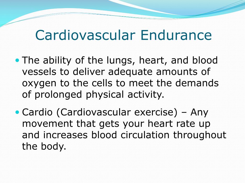 cardiorespiratory endurance definition