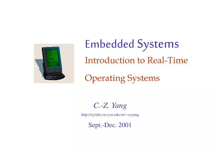 embedded systems introduction to real time operating systems n.
