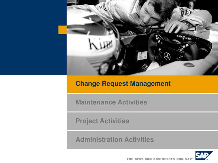 Change Request Management In Der Sap Solution Manager Installation