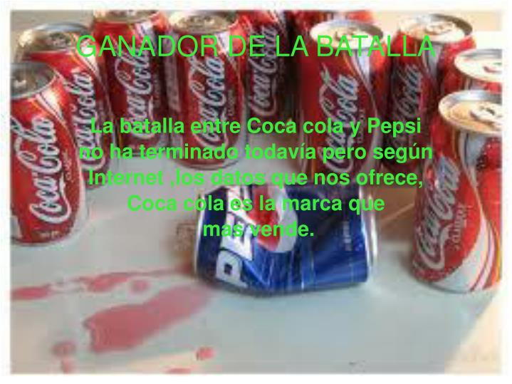 cola war The 'cola wars continue: coke and pepsi in 2010' case examines the industry structure and competitive strategy of coca-cola and pepsi over 100 years of rivalry the most intense battles of the cola wars were fought over the $74 billion csd industry in the united states, where the average american. cola war The 'cola wars continue: coke and pepsi in 2010' case examines the industry structure and competitive strategy of coca-cola and pepsi over 100 years of rivalry the most intense battles of the cola wars were fought over the $74 billion csd industry in the united states, where the average american.