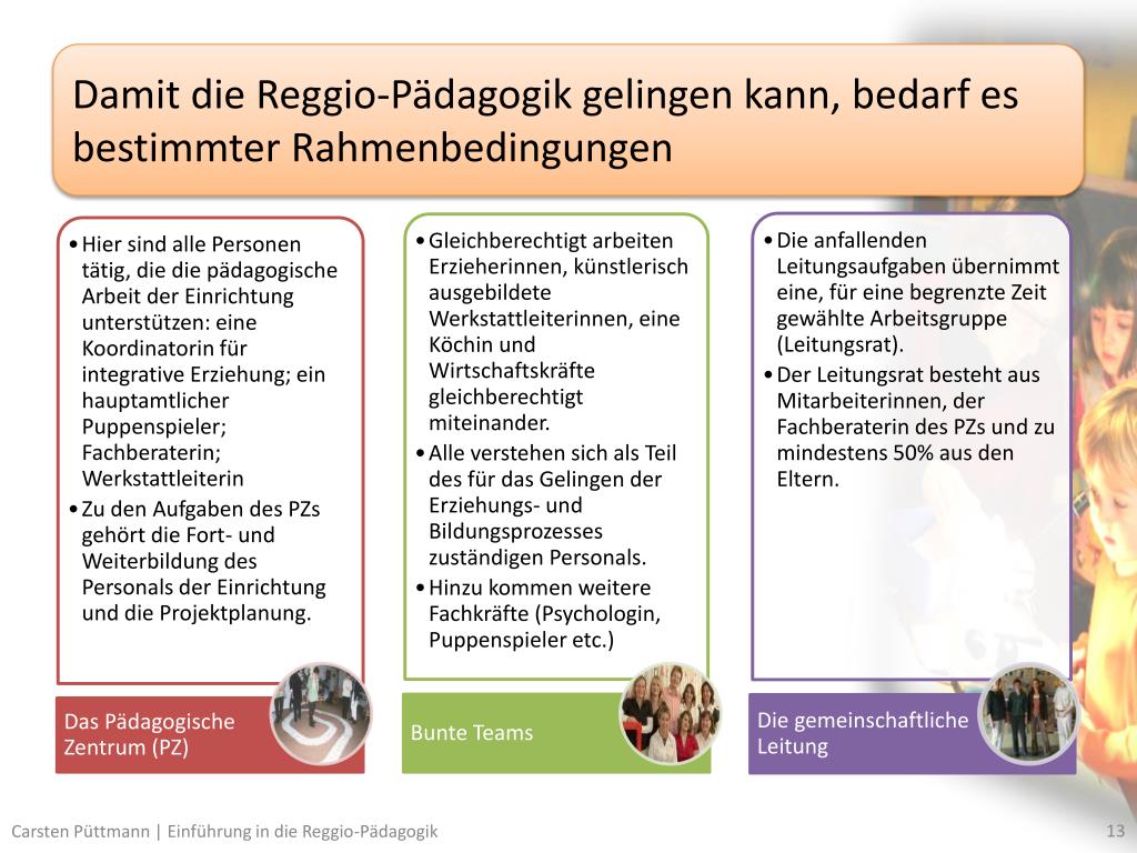 PPT - Einführung in die Reggio-Pädagogik PowerPoint Presentation -  ID:5598120