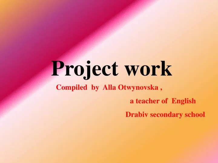 project work presentation