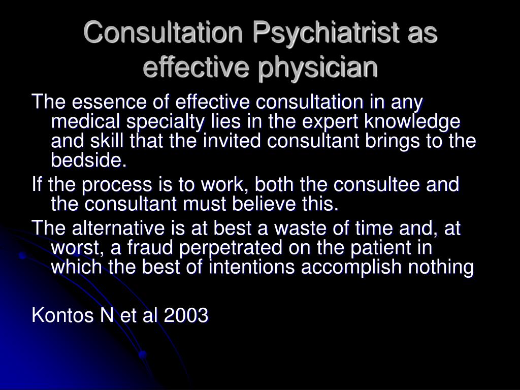 PPT - An Introduction To Psychiatry Consultation Liaison Service ...