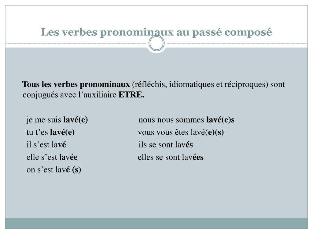Ppt Les Verbes Pronominaux Powerpoint Presentation Free Download Id 5599080
