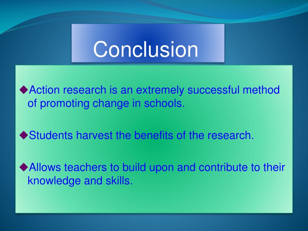 action research conclusion