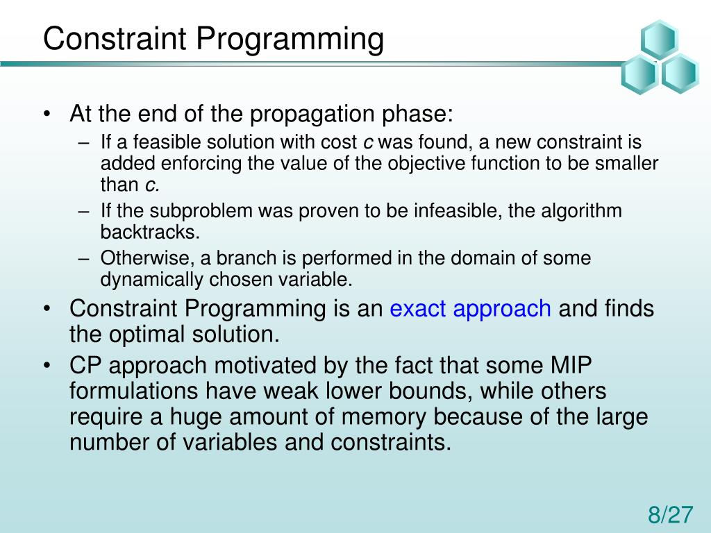 PPT - Constraint Programming for the Diameter Constrained Minimum ...