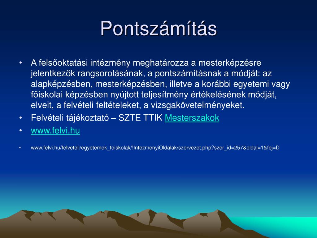 PPT - Szegedi Tudományegyetem Természettudományi és Informatikai Kar  PowerPoint Presentation - ID:5599951