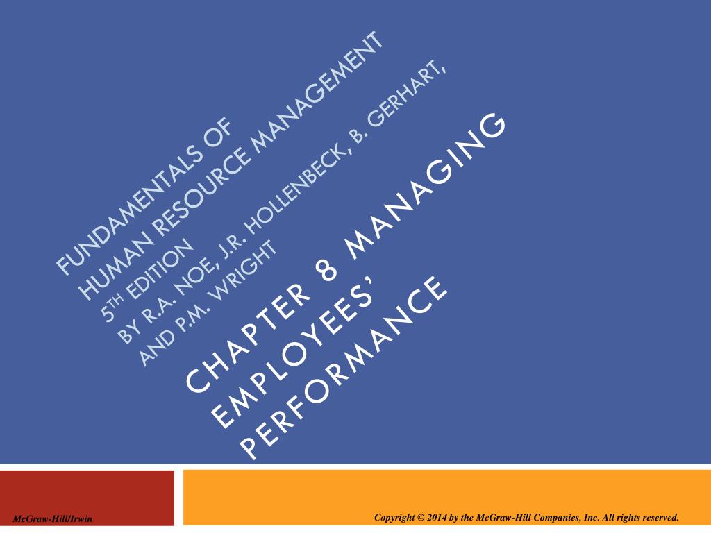 PPT - Chapter 8 Managing Employees’ Performance PowerPoint Presentation ...