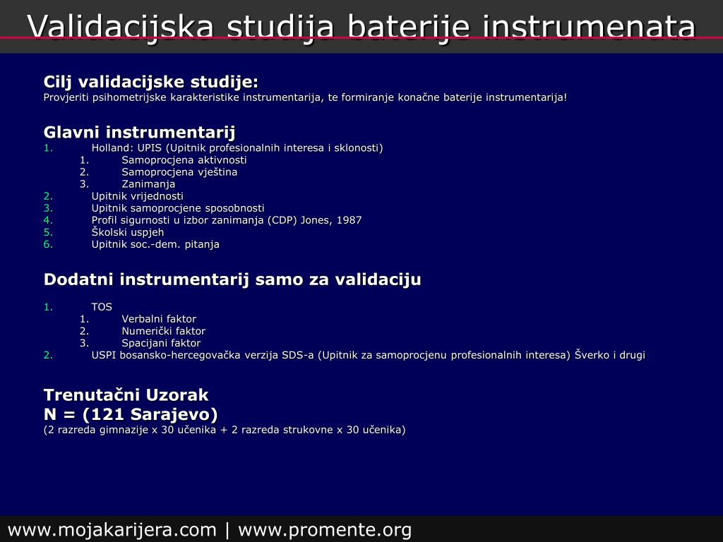 Uzorak upitnika za profil