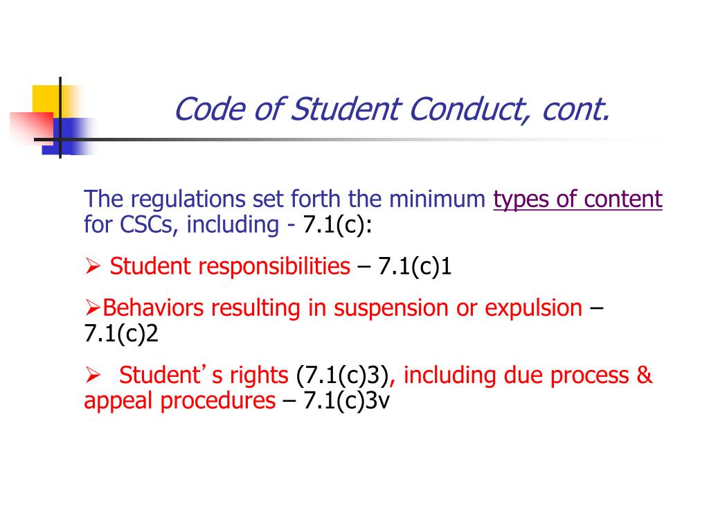 PPT - Student Conduct: Discipline Or Development? PowerPoint ...