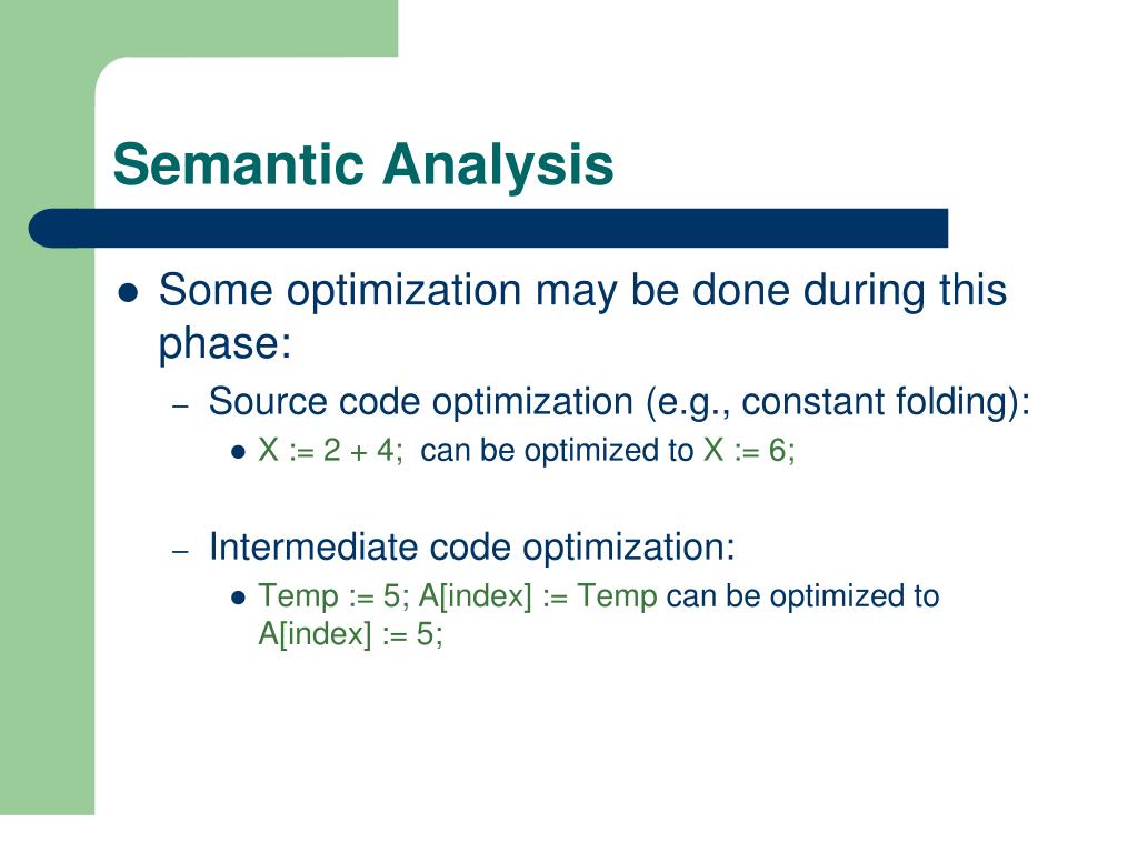 Property assign. Wonderful semantic Analysis. C syntax and Semantics.