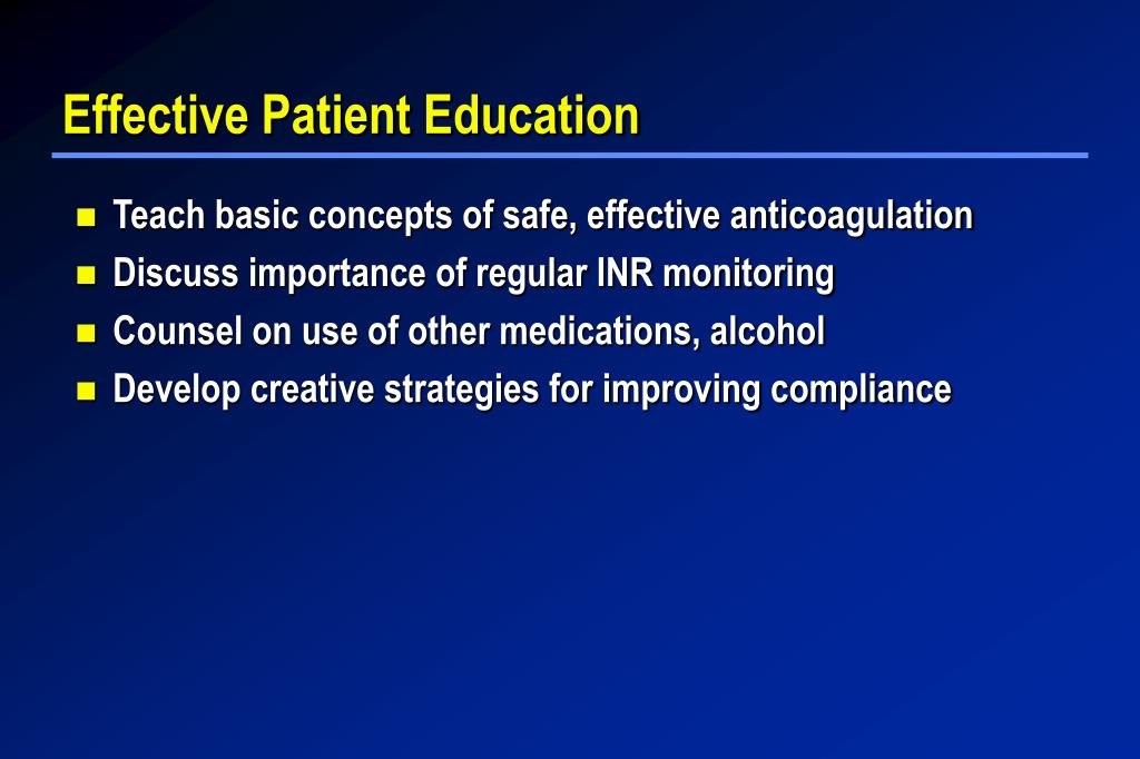 PPT - Management of Oral Anticoagulant Therapy PowerPoint ...